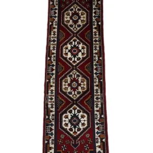 Løper Turkaman teppe - 290 x 71 cm - rød