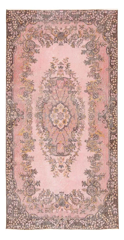Løper Vintage Carpet - 210 x 114 cm - rosa
