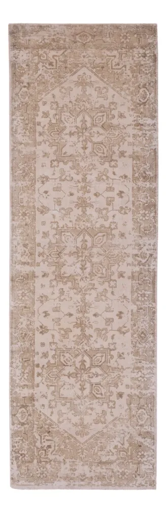 Løper Viskose teppe - 240 x 80 cm - karamell