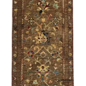 Løper Ziegler Teppe - 242 x 79 cm - olivengrønn