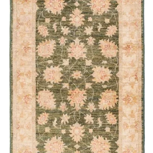 Løper Ziegler Teppe - 246 x 82 cm - olivengrønn