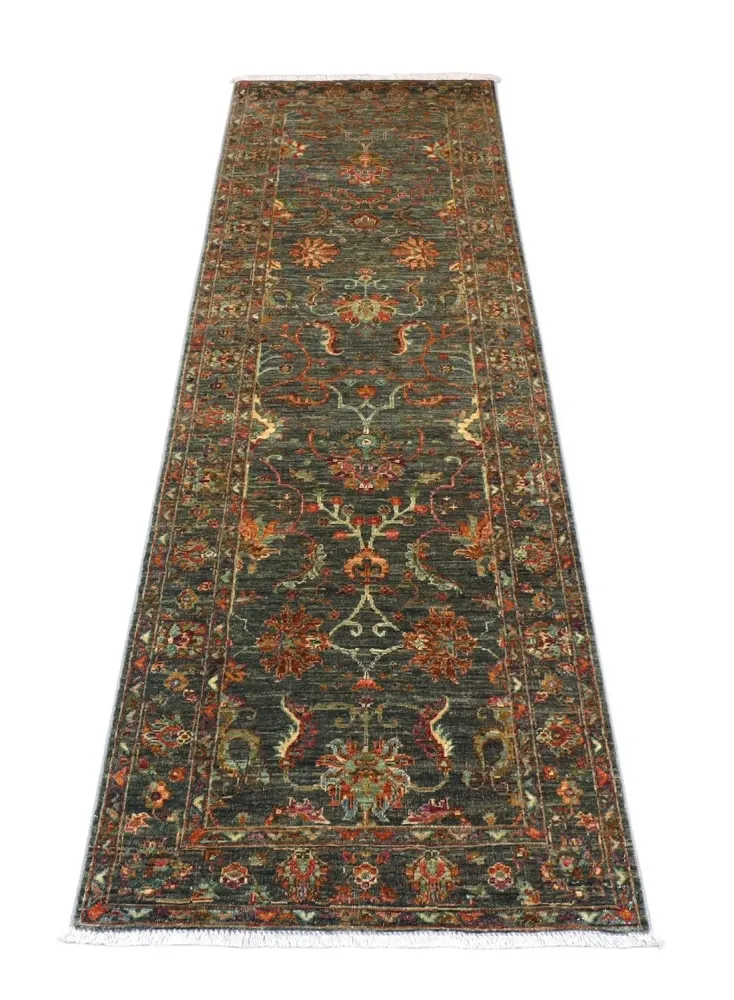 Løper Ziegler Teppe - 262 x 81 cm - olivengrønn