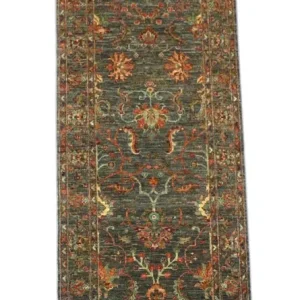 Løper Ziegler Teppe - 262 x 81 cm - olivengrønn