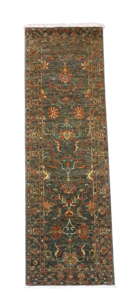 Løper Ziegler Teppe - 262 x 81 cm - olivengrønn