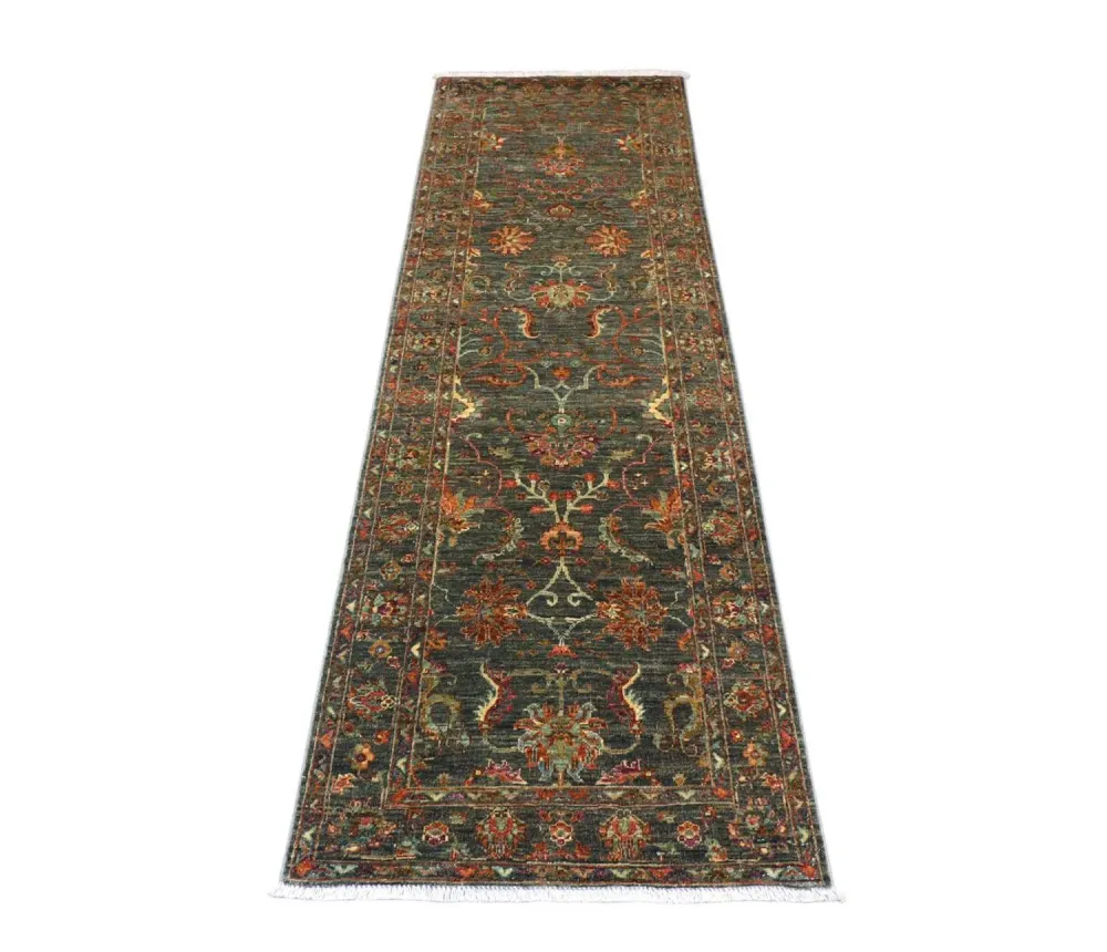 Løper Ziegler Teppe - 262 x 81 cm - olivengrønn