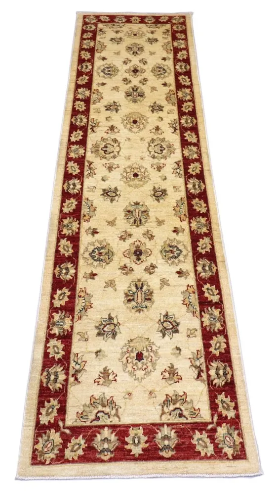 Løper Ziegler Teppe - 310 x 81 cm - mørk rød