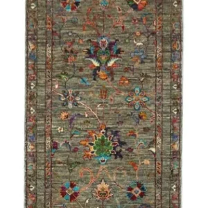 Løper Ziegler Teppe - 315 x 82 cm - olivengrønn