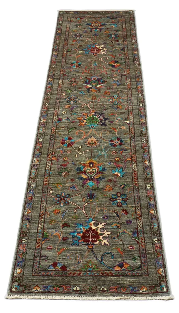 Løper Ziegler Teppe - 315 x 82 cm - olivengrønn