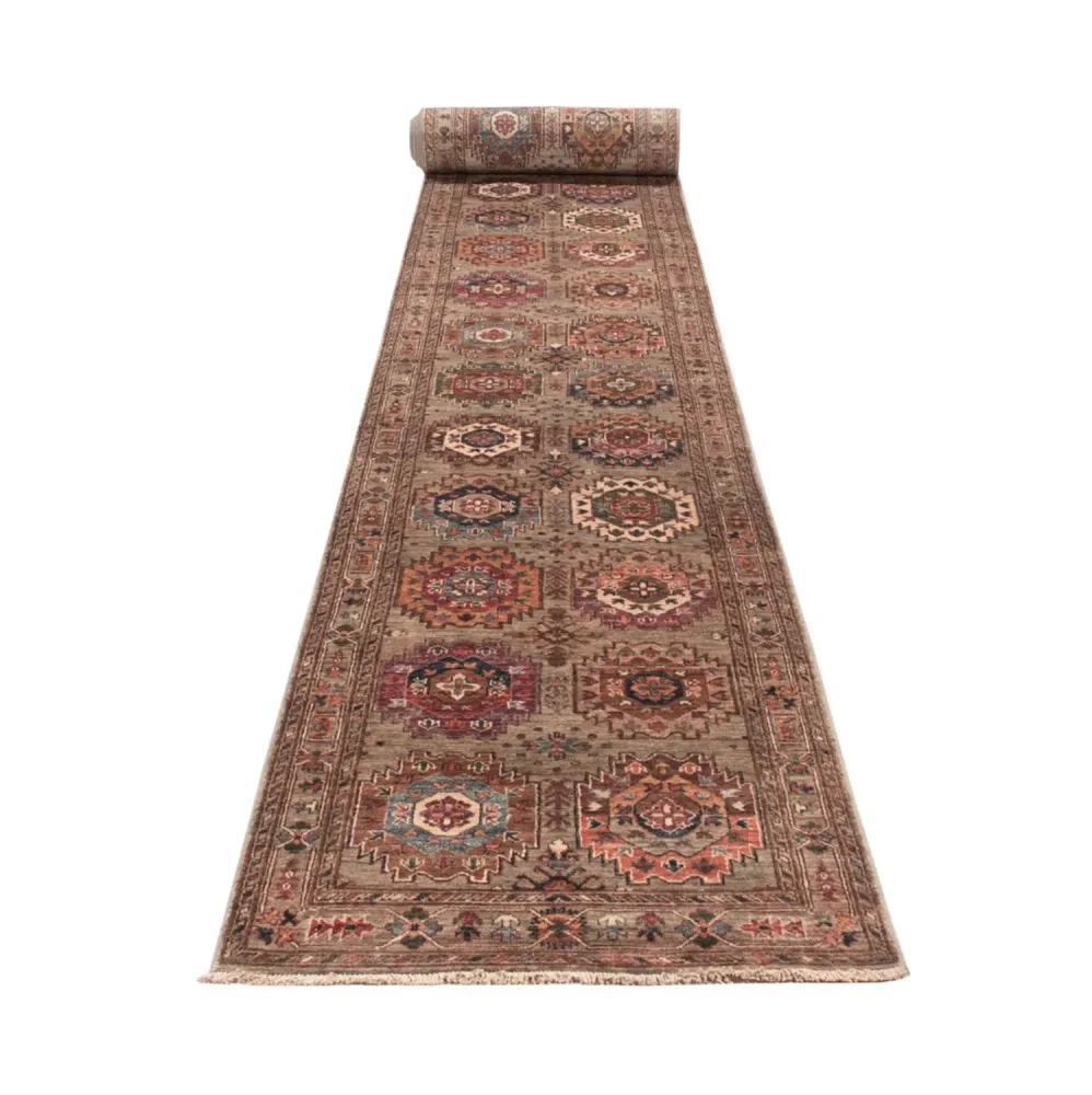 Løper Ziegler Teppe - Ariana - 922 x 82 cm - mørk beige