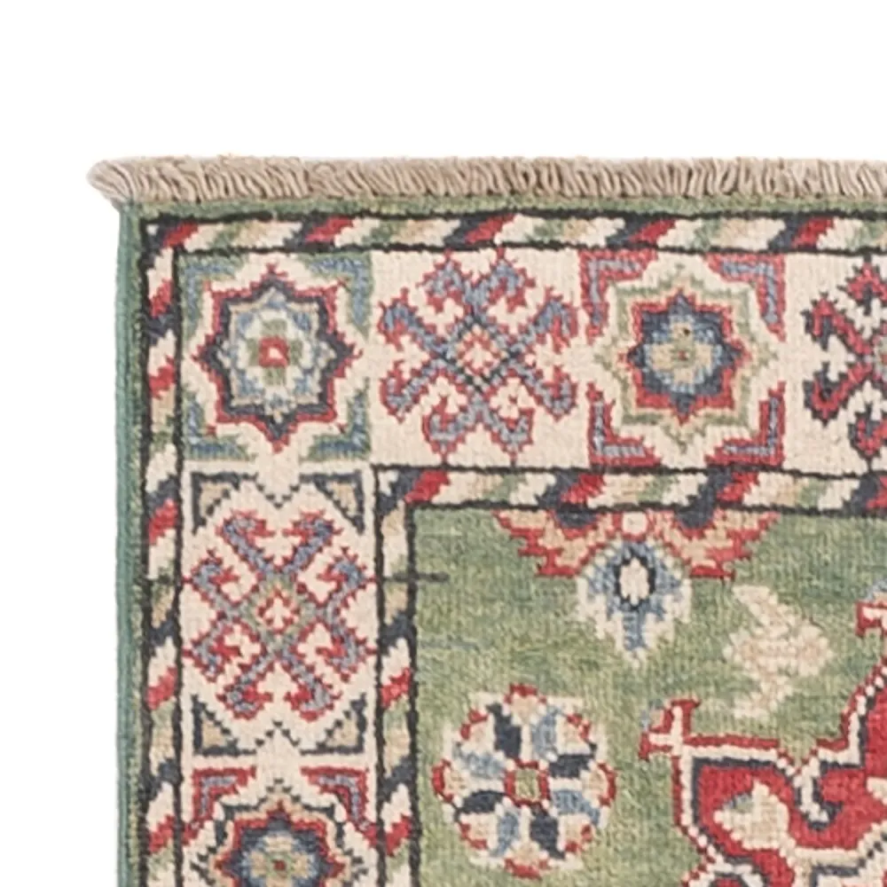 Løper Ziegler Teppe - Kazak - 181 x 64 cm - lysegrønn