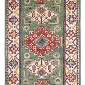 Løper Ziegler Teppe - Kazak - 192 x 83 cm - grønn