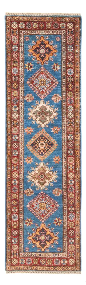 Løper Ziegler Teppe - Kazak - 205 x 63 cm - blå