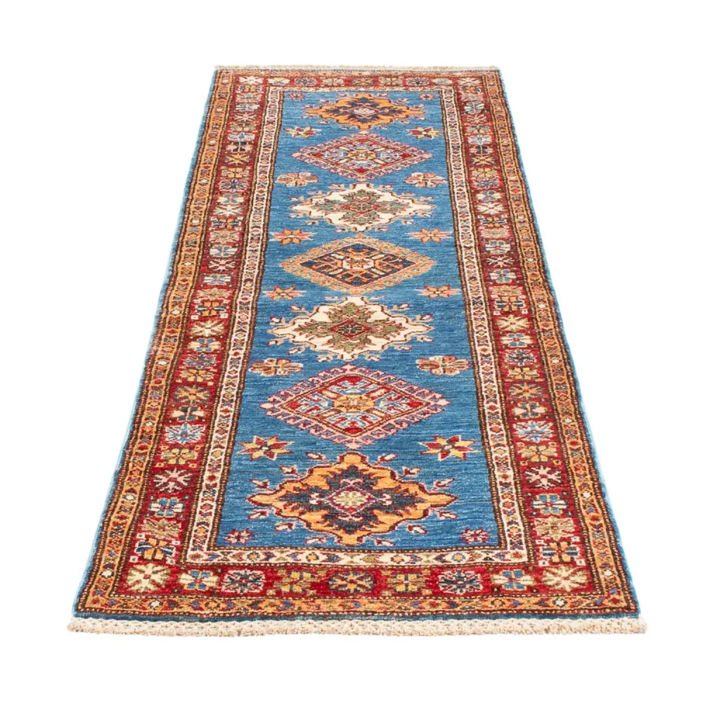 Løper Ziegler Teppe - Kazak - 205 x 63 cm - blå
