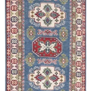 Løper Ziegler Teppe - Kazak - 281 x 80 cm - blå