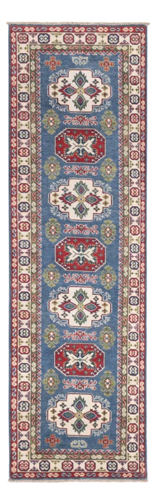 Løper Ziegler Teppe - Kazak - 281 x 80 cm - blå
