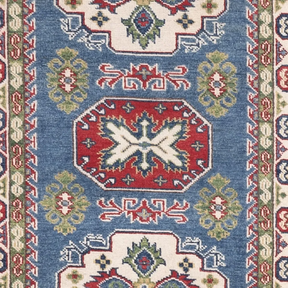 Løper Ziegler Teppe - Kazak - 281 x 80 cm - blå