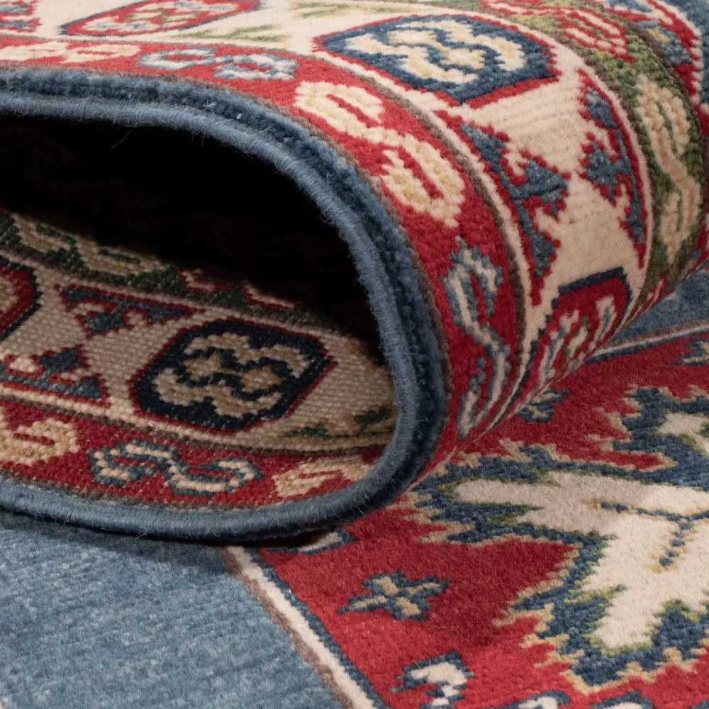Løper Ziegler Teppe - Kazak - 281 x 80 cm - blå