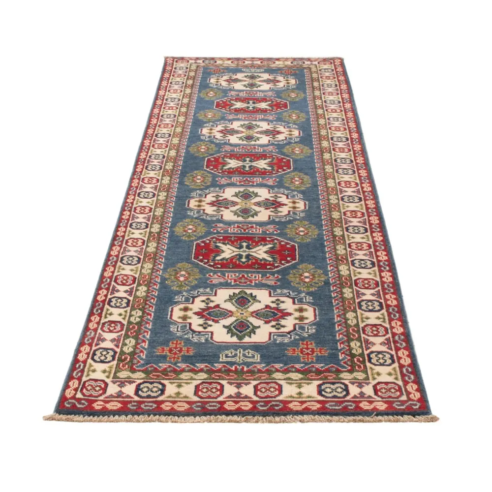 Løper Ziegler Teppe - Kazak - 281 x 80 cm - blå