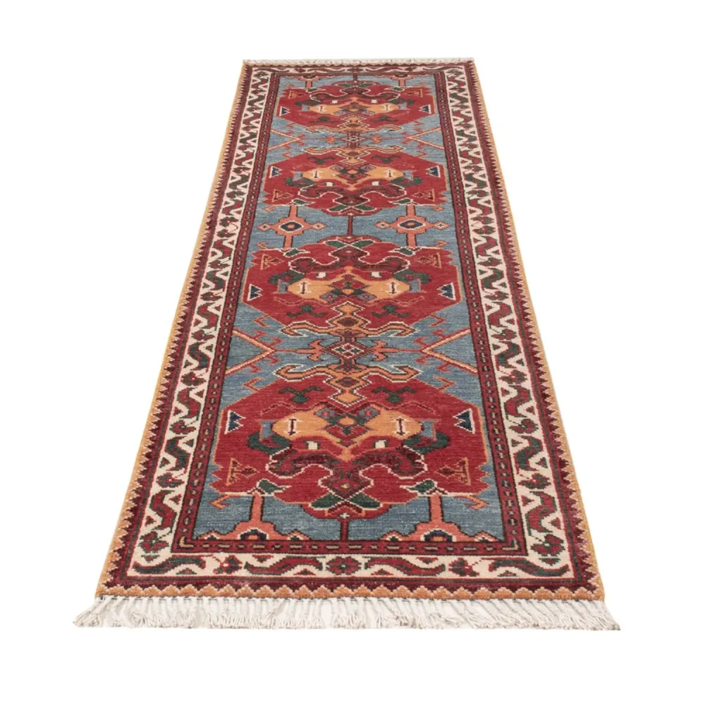 Løper Ziegler Teppe - Kazak - 287 x 75 cm - blå