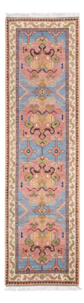 Løper Ziegler Teppe - Kazak - 296 x 79 cm - blå