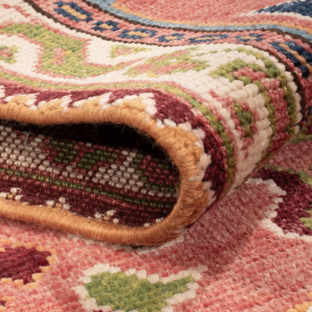 Løper Ziegler Teppe - Kazak - 297 x 76 cm - blå