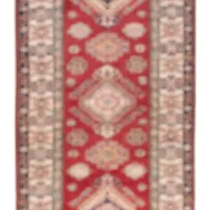 Løper Ziegler Teppe - Kazak - 302 x 80 cm - rød