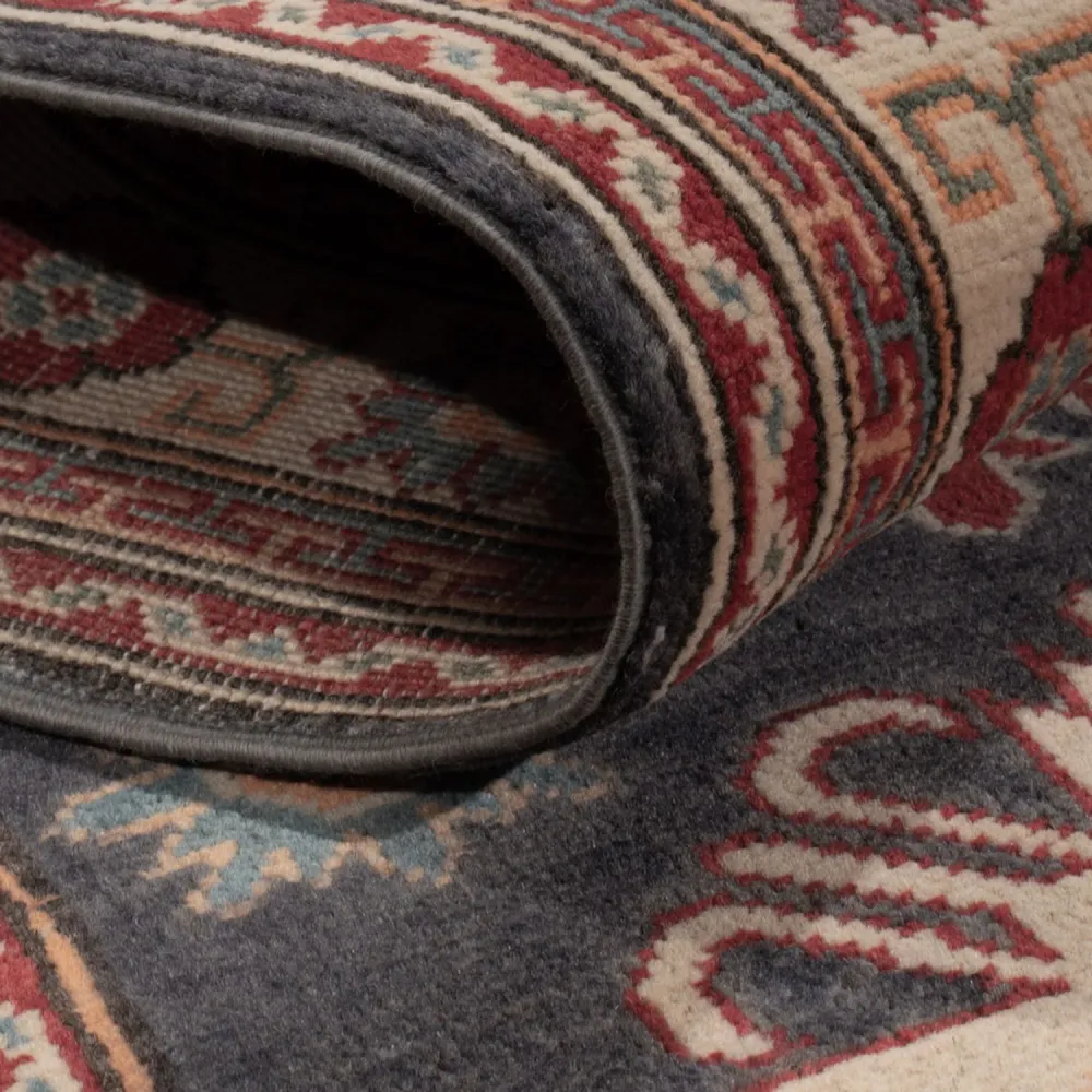Løper Ziegler Teppe - Kazak - 303 x 80 cm - mørkeblå