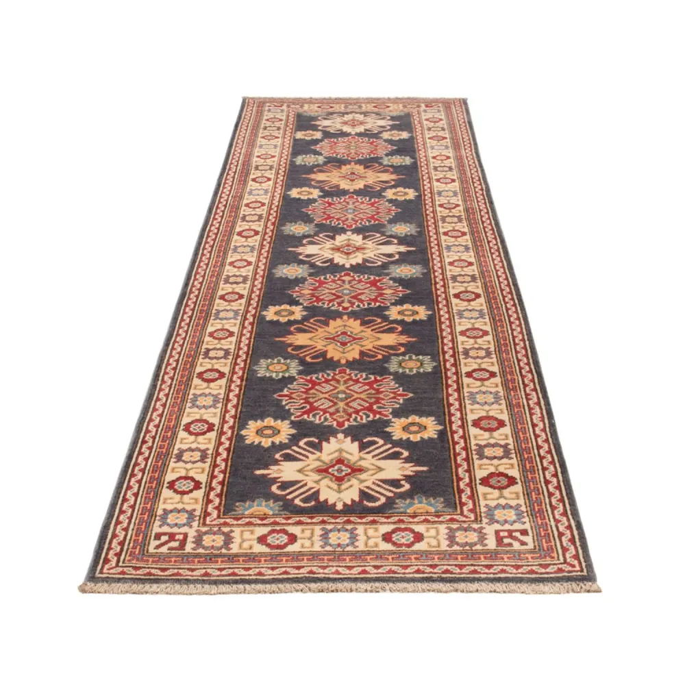 Løper Ziegler Teppe - Kazak - 303 x 80 cm - mørkeblå