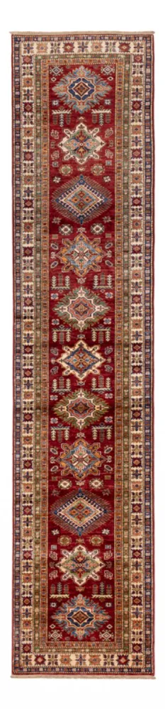 Løper Ziegler Teppe - Kazak - 396 x 84 cm - rød