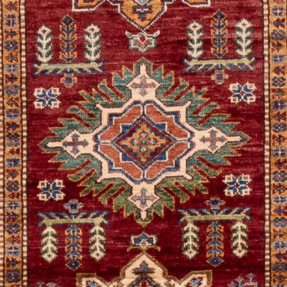 Løper Ziegler Teppe - Kazak - 396 x 84 cm - rød