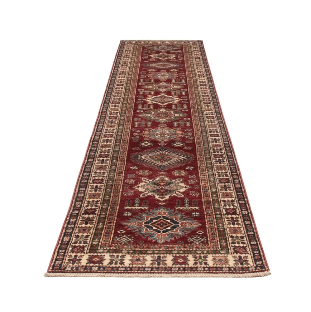 Løper Ziegler Teppe - Kazak - 396 x 84 cm - rød