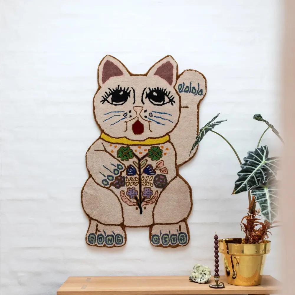 Lucky Teppe Cream 100x60cm