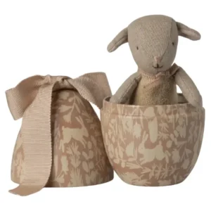 Maileg - Påskeæg Med Mikro Lam, Small - Rosa 18-6202-00