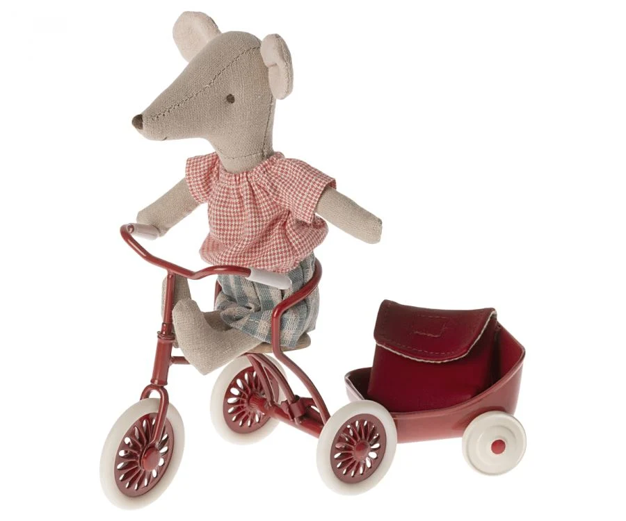 Maileg - Tricycle Mouse, Big Sister - Red