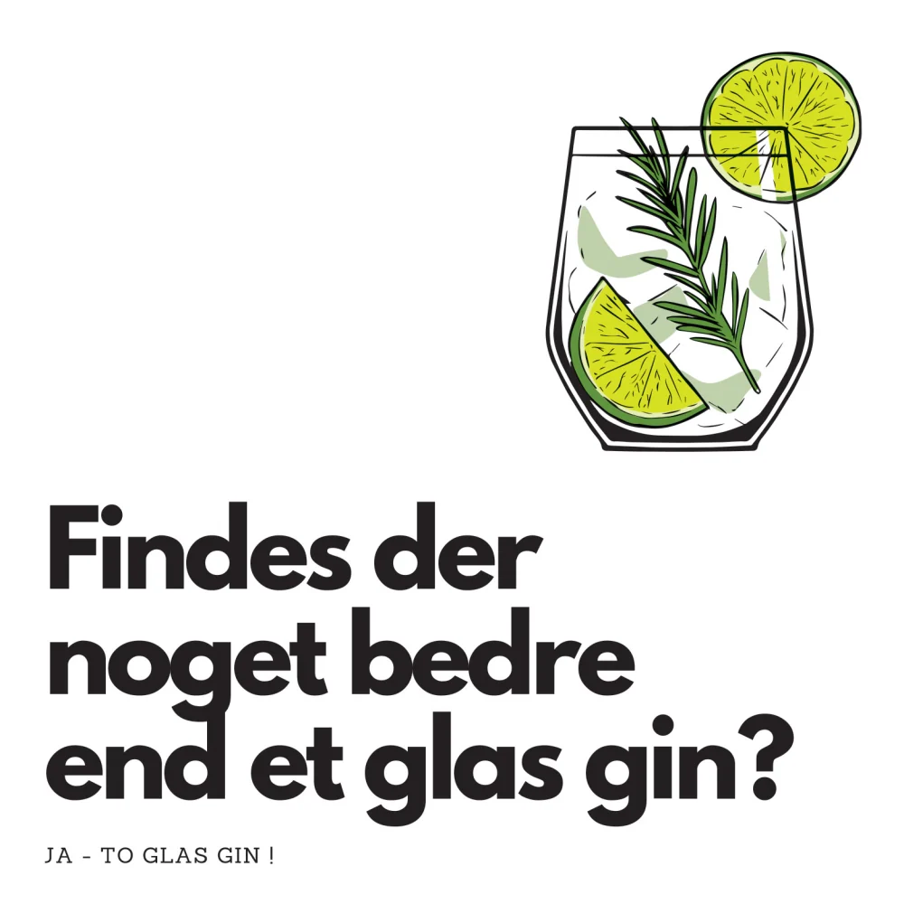 Mer gin - Kjøleskapsmagnet 8x8 cm.