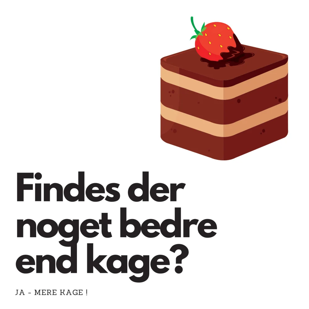 Mer kake - Kjøleskapsmagnet 8x8 cm.