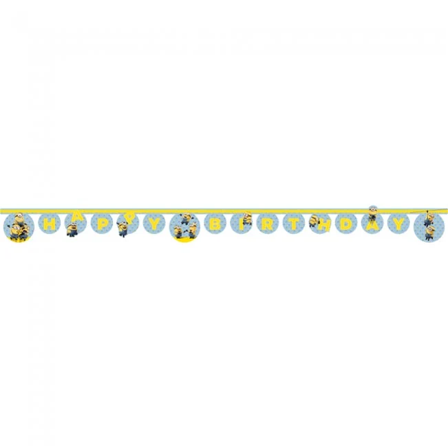 Minions Happy Birthday Banner