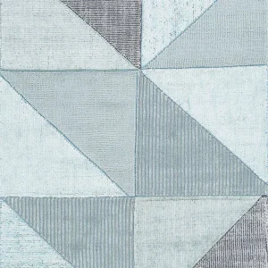 Moderne teppe - 228 x 163 cm - lyseblå