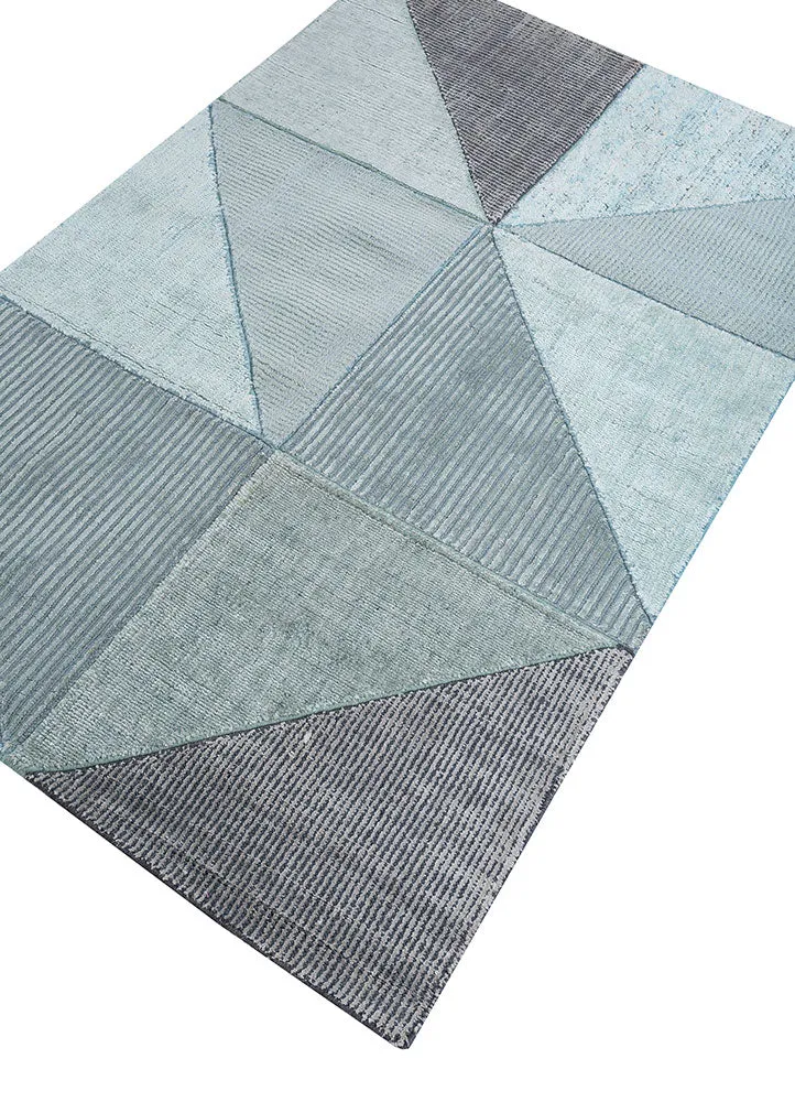 Moderne teppe - 228 x 163 cm - lyseblå