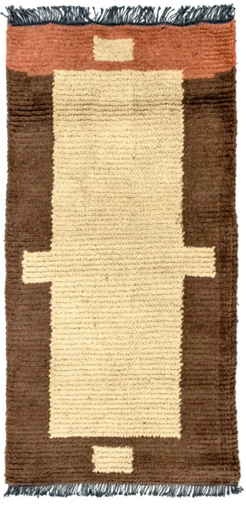 Nepal teppe - 140 x 70 cm - beige