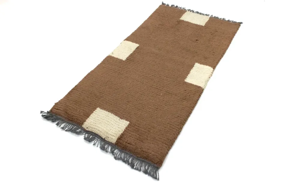 Nepal teppe - 140 x 70 cm - brun