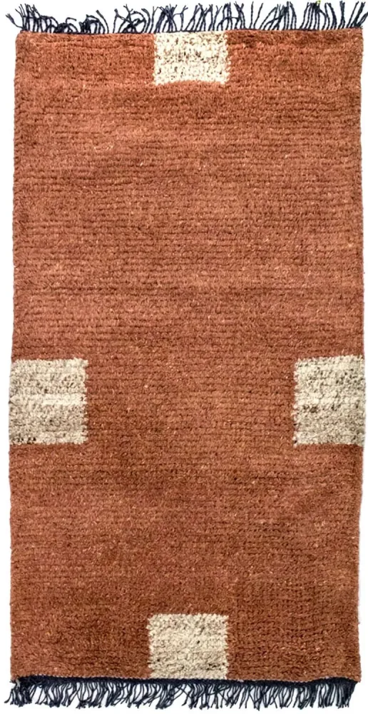 Nepal teppe - 140 x 70 cm - brun