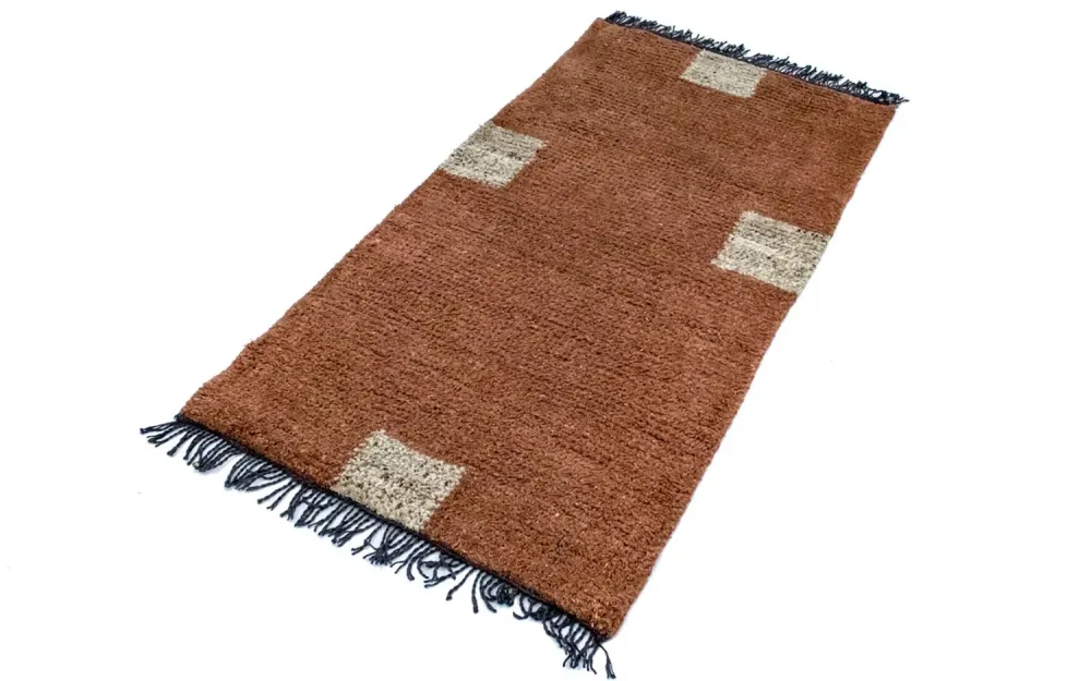 Nepal teppe - 140 x 70 cm - brun
