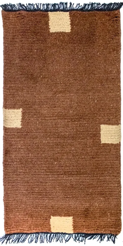 Nepal teppe - 140 x 70 cm - brun