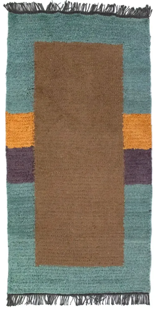Nepal teppe - 140 x 70 cm - brun