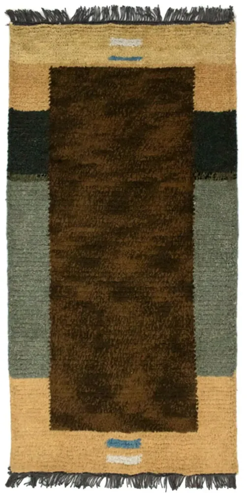 Nepal teppe - 140 x 70 cm - brun