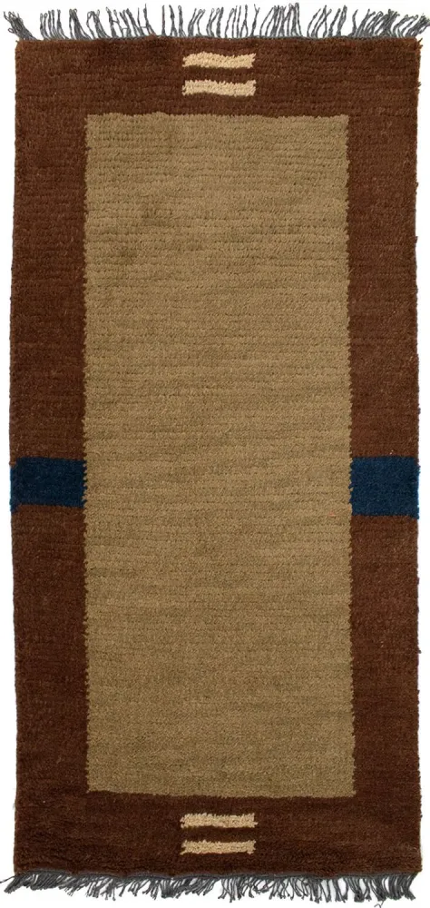 Nepal teppe - 140 x 70 cm - brun