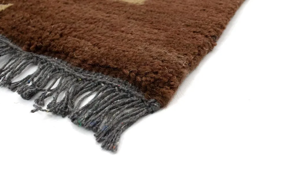 Nepal teppe - 140 x 70 cm - brun