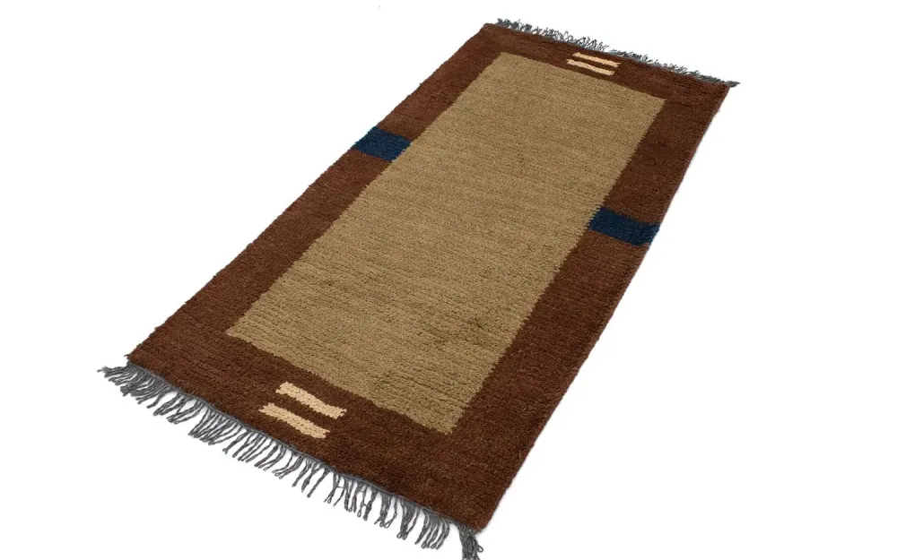 Nepal teppe - 140 x 70 cm - brun