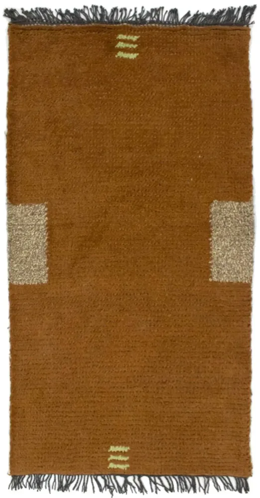 Nepal teppe - 140 x 70 cm - brun
